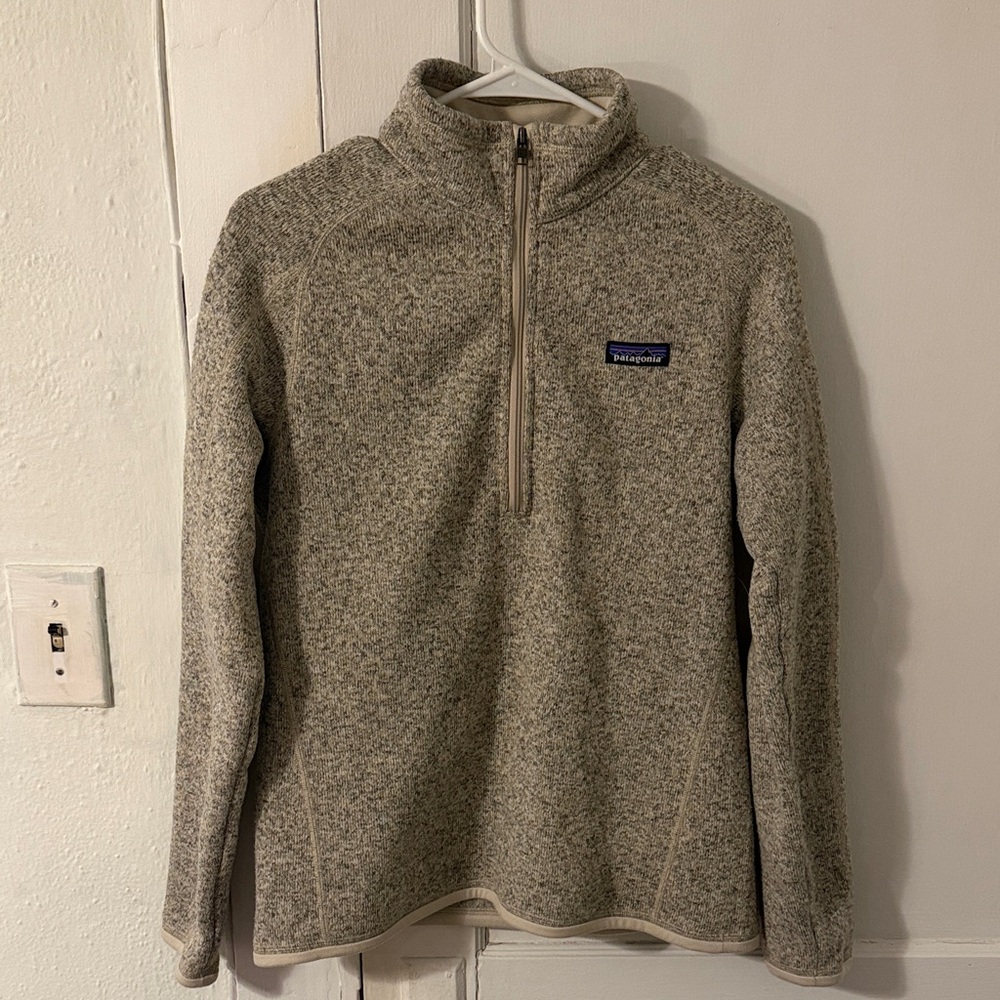 Patagonia Women’s Tan Zip-Up Sweater